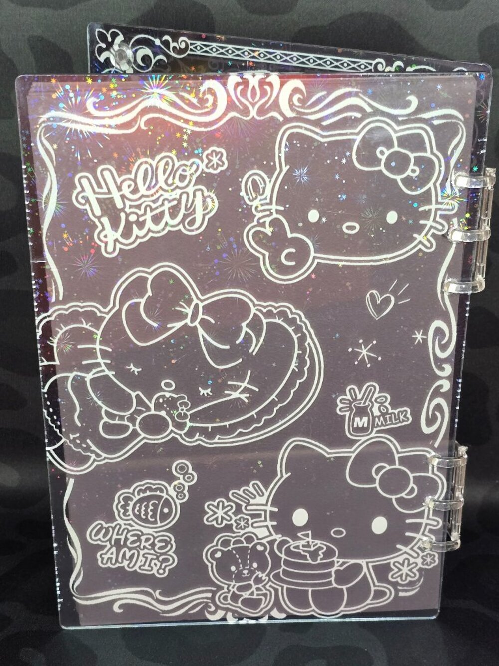 Acrylic Shaker Notebook Hello Kitty Set - Picture 6 of 6